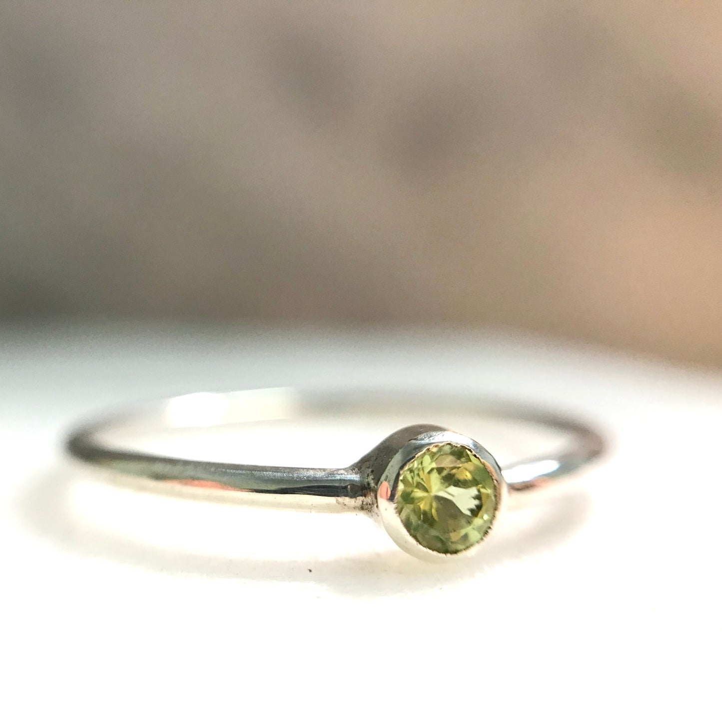 3mm Gemstone Stacking Ring