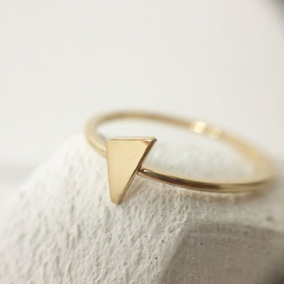 Triangle stacker ring