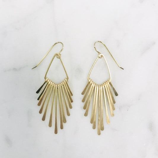 Marquis Fill Radiant Rays Earrings