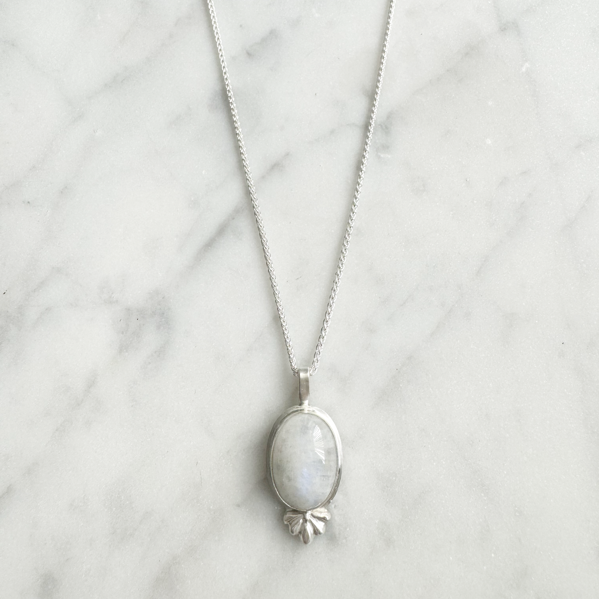 Moonstone Embellishment Necklace