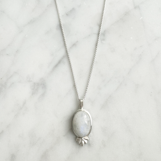 Moonstone Embellishment Necklace