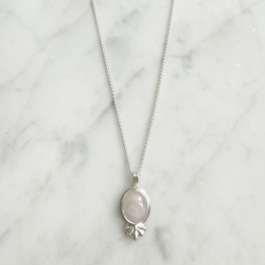 Rose Quartz Embellishment Necklace