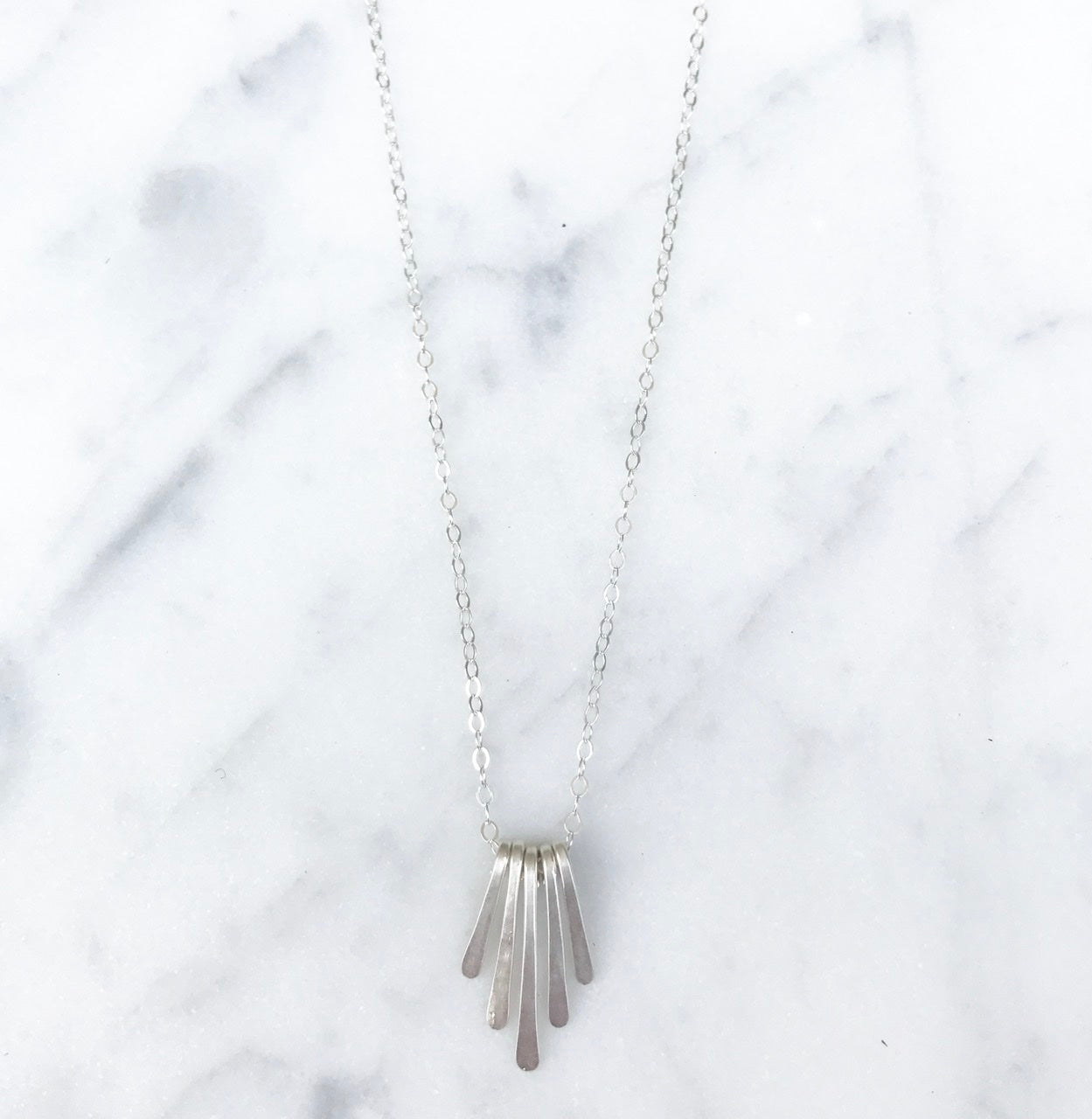 Mini Silver Radiant Necklace